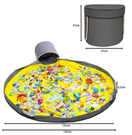 Kosz Na Zabawki/Klocki Z Matą