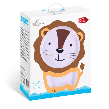 Bocioland Zestaw Naczyń 5 Elementów Lew