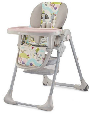 Kinderkraft Tastee Krzesełko Do Karmienia Beżowe || Pink Leaf