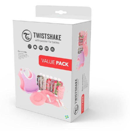 Twistshake Zestaw Zastawa Stołowa Dla Dziecka Dziewczynka