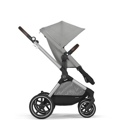 Cybex Eos Lux Wózek Głęboko-Spacerowy Rama Silver Stone Grey