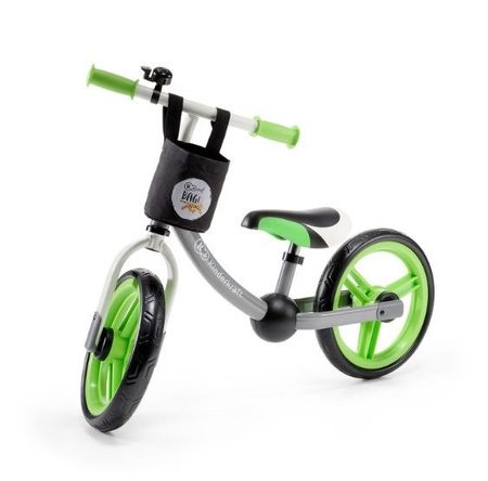 KinderKraft Rowerek Biegowy 2Way Next z Akcesoriami Green/Grey