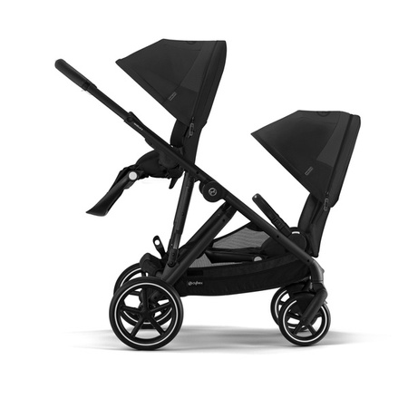 Cybex Gazelle S Wózek Spacerowy Bliźniaczy Rama Czarna Moon Black