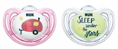 Nuk Smoczek Uspokajający Silikonowy Hello Adventure 18-36 m-cy 2 szt box