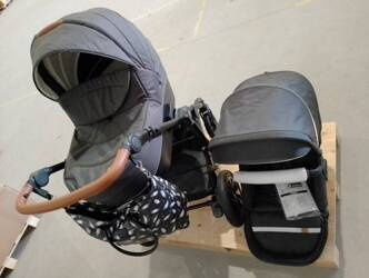 [OUTLET] Kinderkraft Prime Wózek Głęboko-Spacerowy 2w1 + Mommy Bag Black