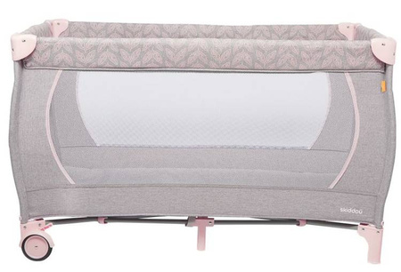Skiddou Lunar+ Łóżeczko Turystyczne 3w1 Keep Pink