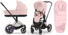 Cybex e-Priam 3.0 Wózek Głębok-Spacerowy Peach Pink + Cybex Śpiworek