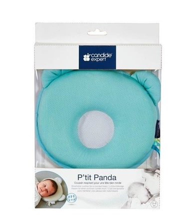 Candide Poduszka Zapobiegająca Deformacji Główki Panda Air 0-6 m-cy Turkusowo-Szara