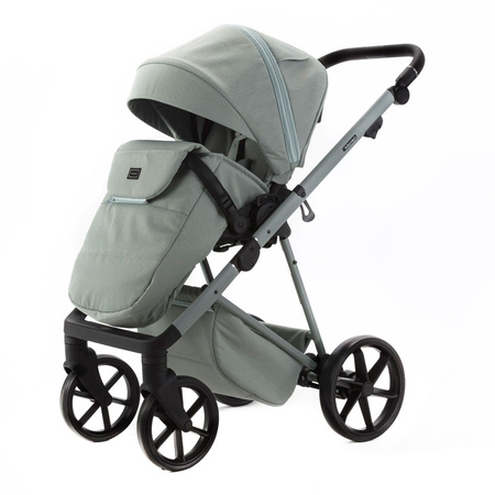 Adamex Delta Natura 4 Wózek Głęboko-Spacerowy Mint