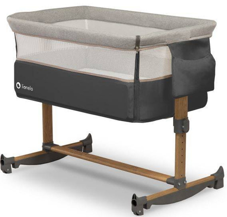 Lionelo Leonie Łóżeczko Dostawne Turystyczne Stone Grey