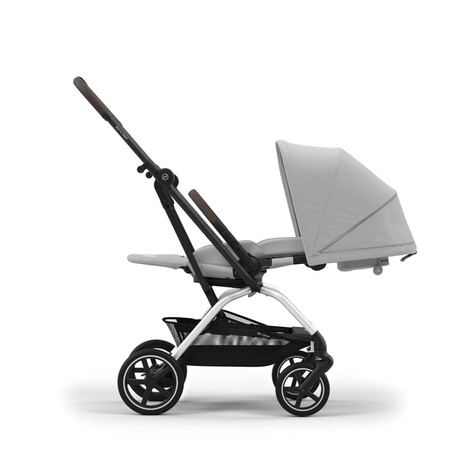 Cybex Eezy S Twist Plus 2 Wózek Spacerowy Rama Srebrna Fog Grey 2024 + Folia Przeciwdeszczowa