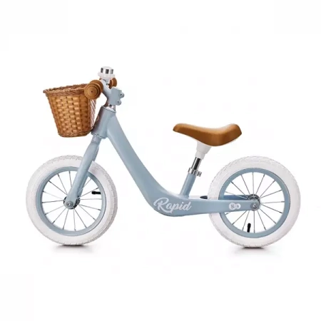 Kinderkraft Rapid Rowerek Biegowy z Koszykiem Niebieski