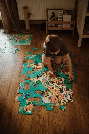 Janod Puzzle Edukacyjne z Figurkami 3D Dinozaury 200 elementów 6+