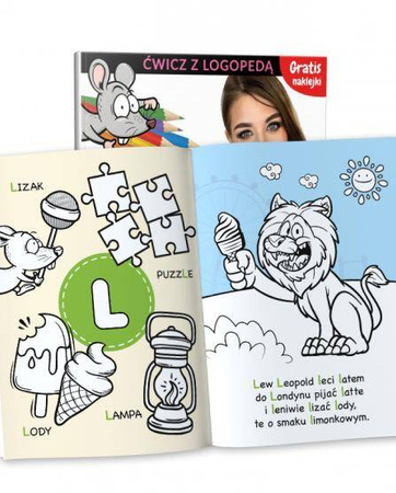 Martel Kolorowanki Logopedyczne Głoski J L R