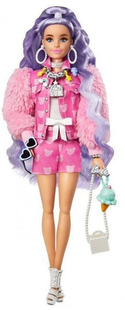 Barbie Extra Moda Lalka + Zwierzątko GRN27 GXF08