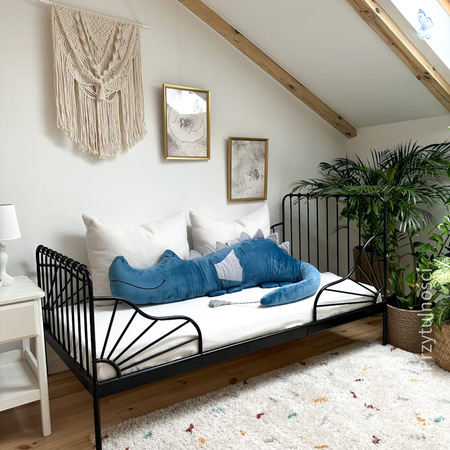 SenLove Smokozaur Poduszka Przytulanka Minky Niebieska