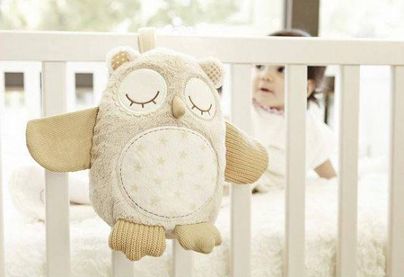 Cloud B Nighty Night Owl Smart Sensor Szumiąca Sowa z Czujnikiem Dźwięku i Pozytywką