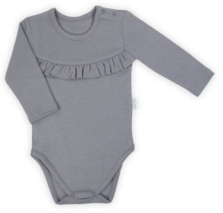 Nicol Body Bawełniane Długi Rękaw Szare Rozmiar 68