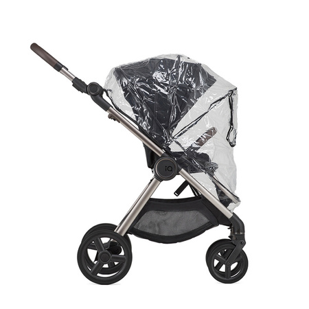 Anex IQ Premium New Transfarmation Wózek Głęboko-Spacerowy Smoky + Cybex Aton B2 i-Size Fotelik Samochodowy 0-13kg + Baza One Volcano Black