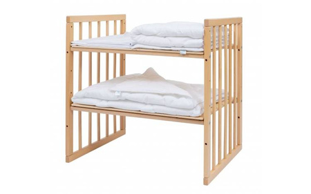 Waldin Wyposażenie do Łóżeczka 7w1 Szare / Białe Gwiazdki