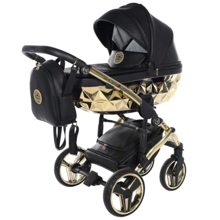 Tako Junama HandCraft Wózek Głęboko-Spacerowy 05 Black/Gold