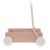 Micki Drewniany Chodzik Pchacz do Nauki Chodzenia Różówy