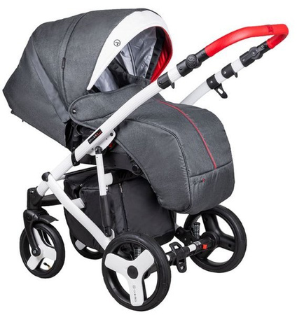 Coletto Florino New Wózek Głęboko-Spacerowy 2w1 FN-02 Czarna Rama