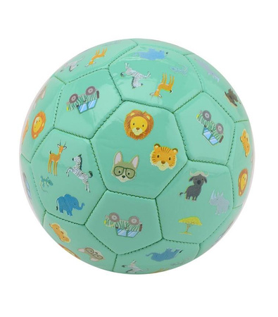 Happy World Piłka z imitacji skóry Safari mint