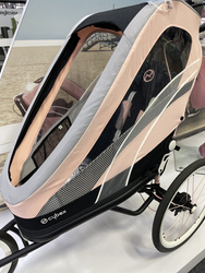 [OUTLET] Cybex Zeno Siedzisko Przyczepki Do Biegania Do Roweru Cybex Sports  Silver Pink