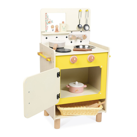 Janod Drewniana kuchnia z 10 akcesoriami Shiny Grandma 3+