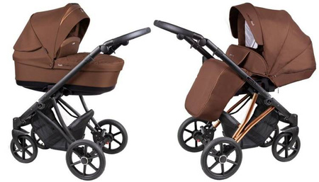 Coletto Craft Wózek Głęboko-Spacerowy 2w1 C-10 Czarna Rama