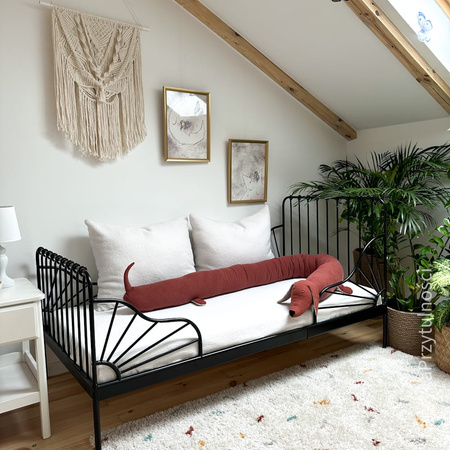 SenLove Ochraniacz do Łóżeczka Piesek Ceglasty