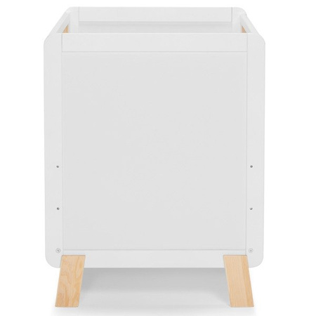 Kinderkraft Nico Łóżeczko Drewniane Barierka White oiled