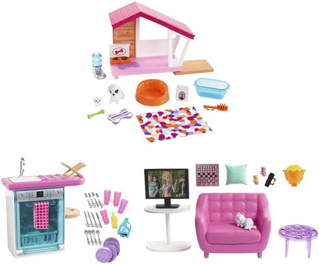 Barbie mebelki do domku - wyposażenie FXG33 /3