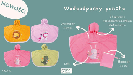 Sassi Ponczo przeciwdeszczowe Lew (3–6 lat)