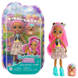 Mattel Enchantimals Hensley Hedgehog Lalka Jeż + figurka Spiney HKN13