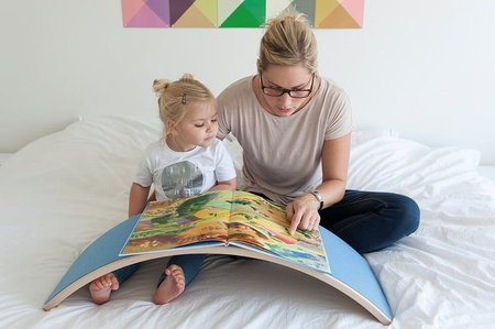 Wobbel Oryginal Deska Do Balansowania z Filcem Transparent Wild Rose