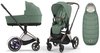 Cybex e-Priam 3.0 Wózek Głęboko-Spacerowy Leaf Green + Cybex Platinum Śpiworek