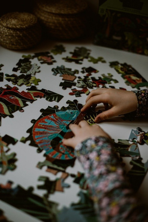 USZKODZONE OPAKOWANIE Mudpuppy Puzzle świecące w ciemności Żaby i jaszczurki 100 elementów 5+