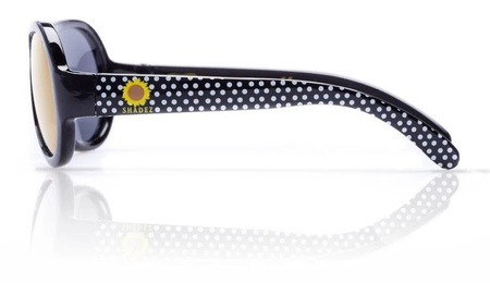 Okulary Classics Junior 3-7 Polka Sunfl. Black