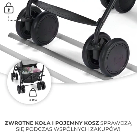 Kinderkraft Siesta Wózek Spacerowy Grey