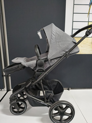 [OUTLET] Easywalker Harvey 3 Wózek Spacerowy Fossil Grey (zawiera stelaż, siedzisko z budką i pałąkiem z ekoskóry)