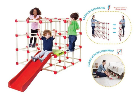 Lil'Monkey Climb n' Slide Everest Drabinka dla Dzieci ze Schodami i Ślizgiem