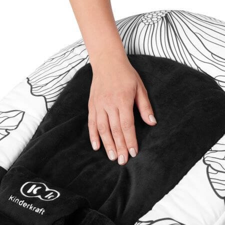 Kinderkraft Finio Leżaczek/Bujaczek black/white