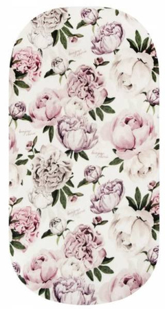 Bambusowe Prześcieradło Do Gondoli / Kosza Mojżesza 35x75 Cm 100% Bambus Peonie