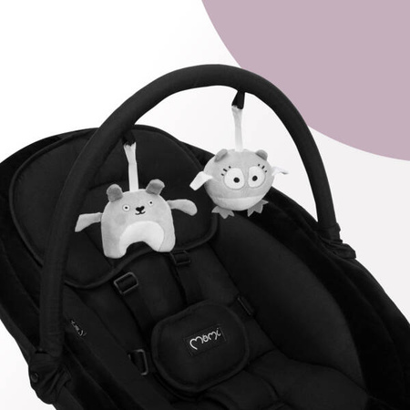 MoMi Kenani Onyx Leżaczek Bujaczek Elektryczny Czarny