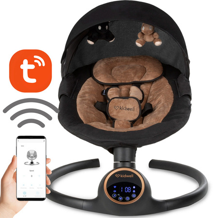 Kidwell Reve Leżaczek Elektryczny 2w1 Black Gold