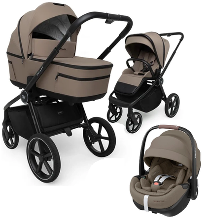 Muuvo Five Wózek Głęboko-Spacerowy + Maxi-Cosi Pebble 360 Pro2 Fotelik Samochodowy