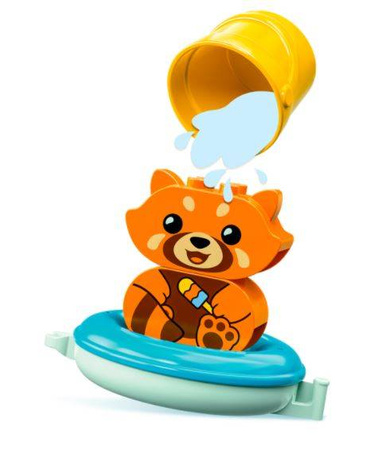 Lego Duplo Klocki Zabawa w Kąpieli: Pływająca Czerwona Panda 10964