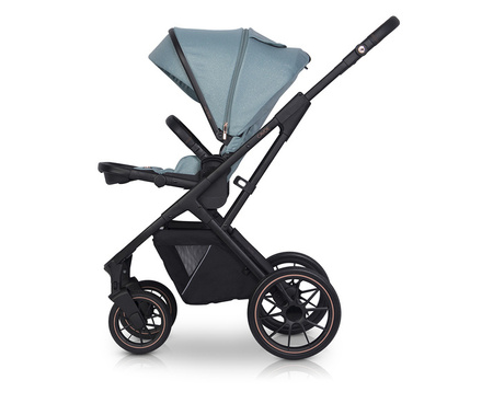 Cavoe Axo Shine Wózek Głęboko-Spacerowy 2w1 + Torba + Adaptery Boho Green